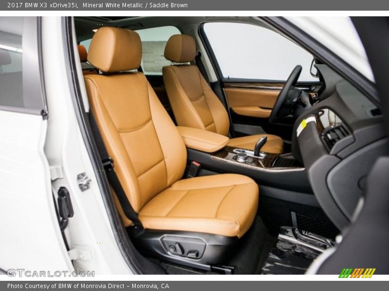  2017 X3 xDrive35i Saddle Brown Interior