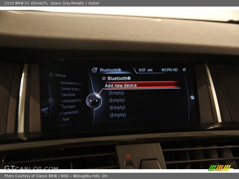 Space Grey Metallic / Oyster 2016 BMW X3 xDrive35i