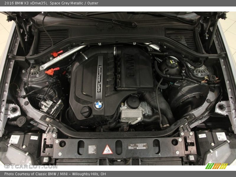 Space Grey Metallic / Oyster 2016 BMW X3 xDrive35i