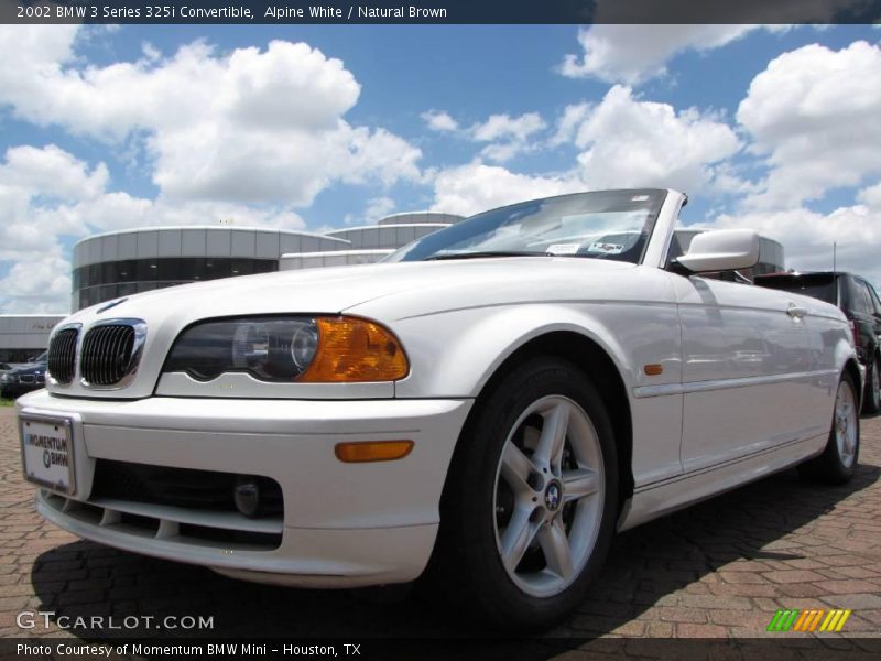 Alpine White / Natural Brown 2002 BMW 3 Series 325i Convertible