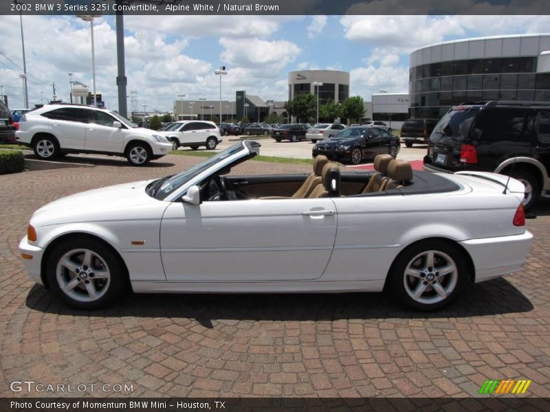Alpine White / Natural Brown 2002 BMW 3 Series 325i Convertible