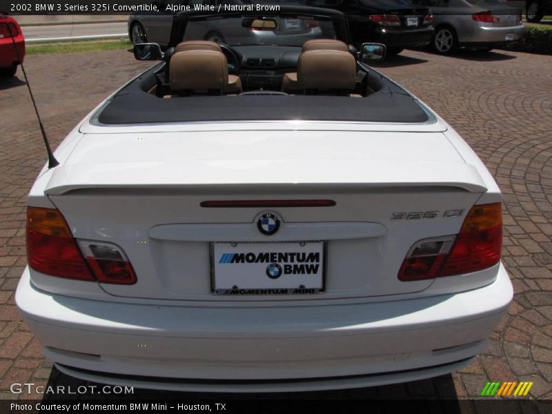 Alpine White / Natural Brown 2002 BMW 3 Series 325i Convertible