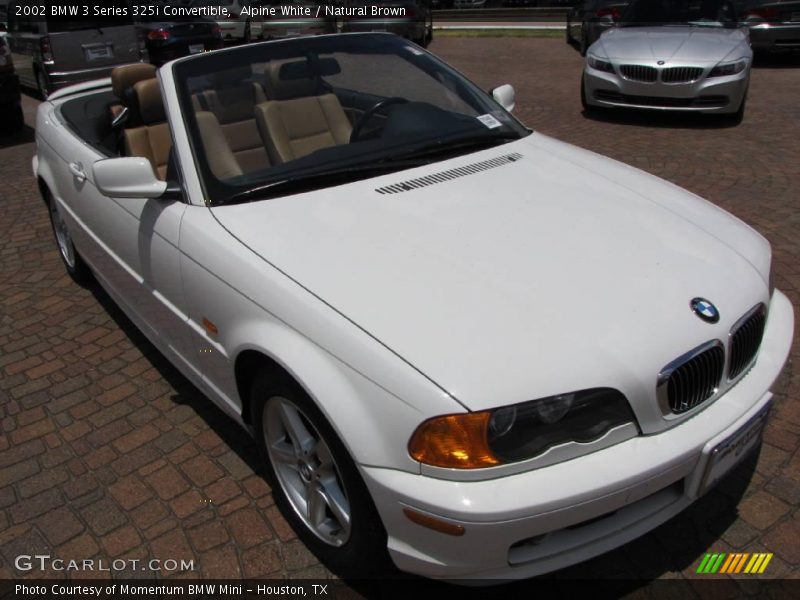 Alpine White / Natural Brown 2002 BMW 3 Series 325i Convertible