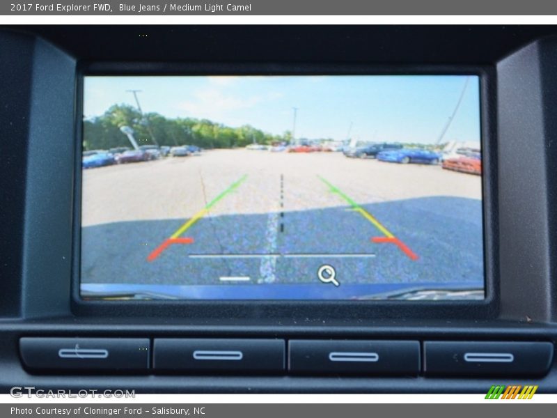 Blue Jeans / Medium Light Camel 2017 Ford Explorer FWD