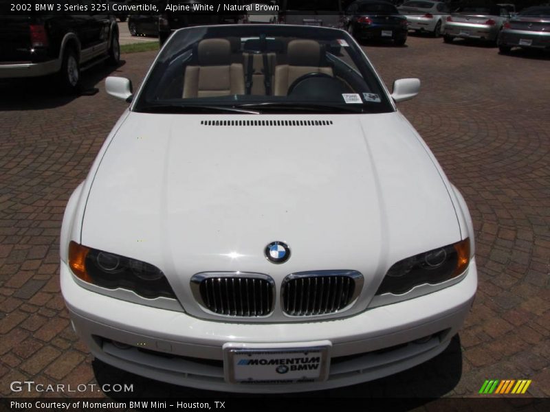 Alpine White / Natural Brown 2002 BMW 3 Series 325i Convertible