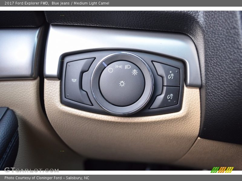 Blue Jeans / Medium Light Camel 2017 Ford Explorer FWD