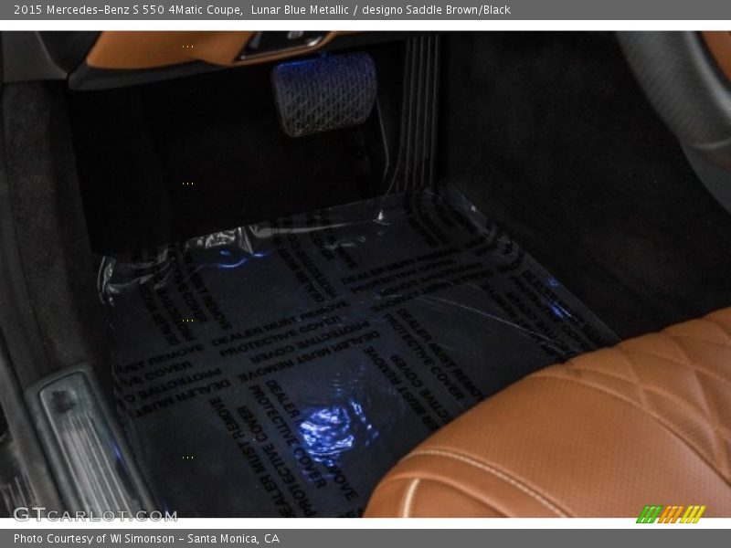 Lunar Blue Metallic / designo Saddle Brown/Black 2015 Mercedes-Benz S 550 4Matic Coupe