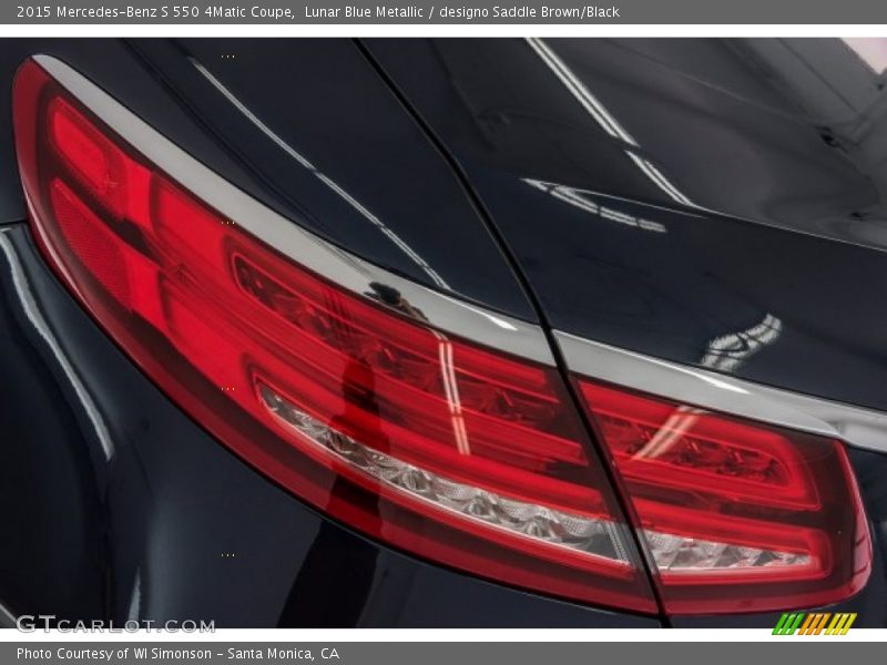 Lunar Blue Metallic / designo Saddle Brown/Black 2015 Mercedes-Benz S 550 4Matic Coupe