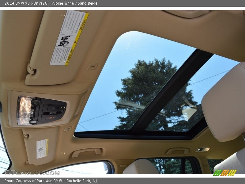 Alpine White / Sand Beige 2014 BMW X3 xDrive28i