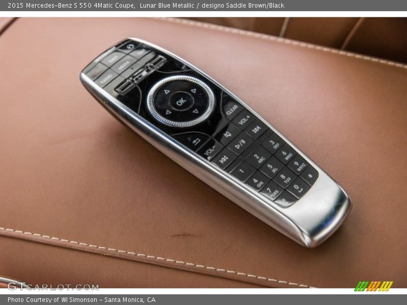 Lunar Blue Metallic / designo Saddle Brown/Black 2015 Mercedes-Benz S 550 4Matic Coupe