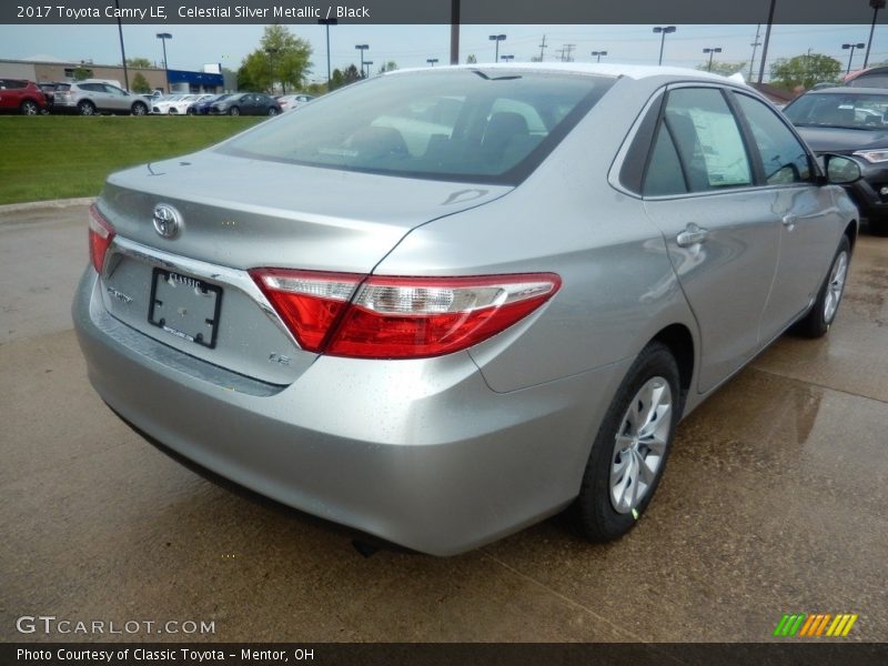 Celestial Silver Metallic / Black 2017 Toyota Camry LE