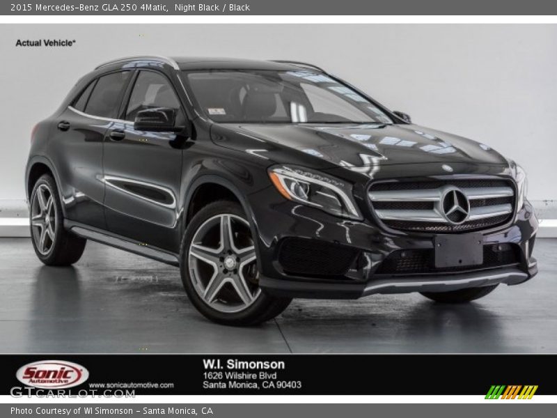 Night Black / Black 2015 Mercedes-Benz GLA 250 4Matic