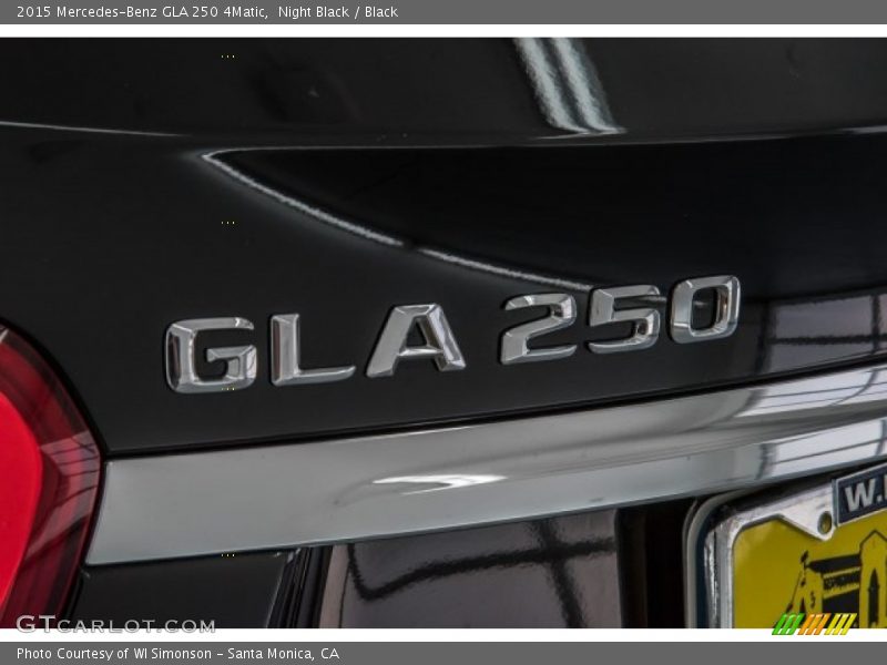 Night Black / Black 2015 Mercedes-Benz GLA 250 4Matic