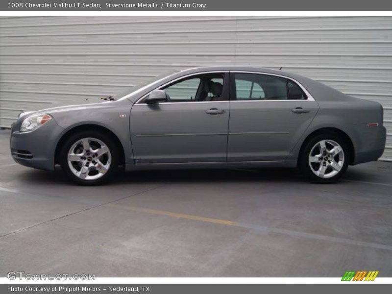 Silverstone Metallic / Titanium Gray 2008 Chevrolet Malibu LT Sedan