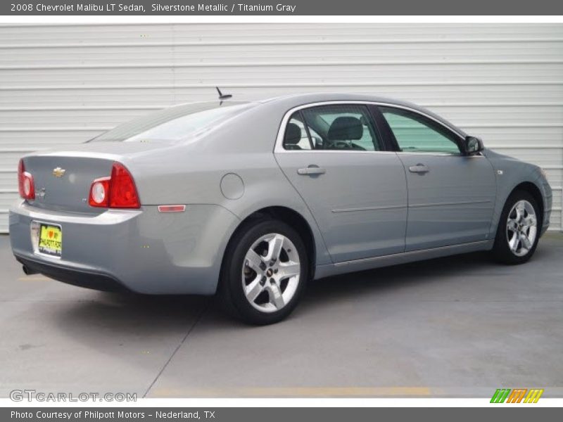 Silverstone Metallic / Titanium Gray 2008 Chevrolet Malibu LT Sedan