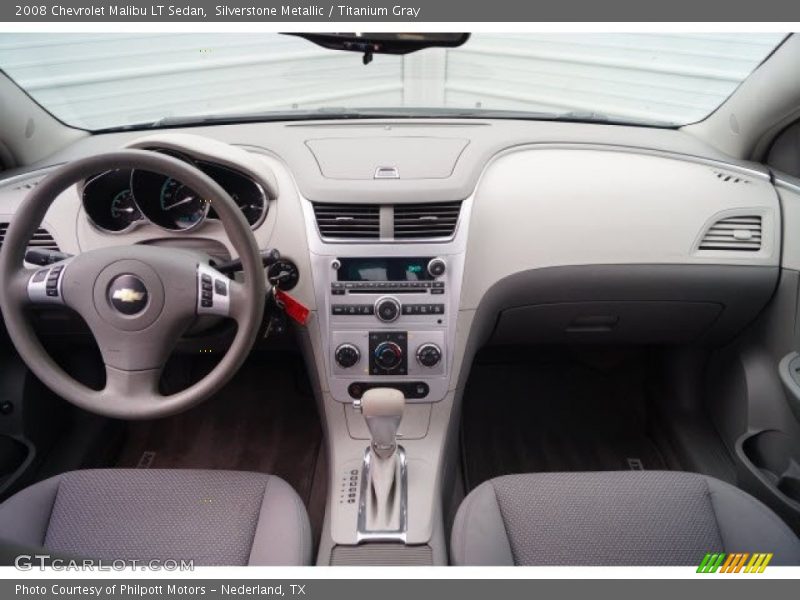 Silverstone Metallic / Titanium Gray 2008 Chevrolet Malibu LT Sedan
