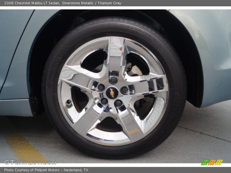 Silverstone Metallic / Titanium Gray 2008 Chevrolet Malibu LT Sedan