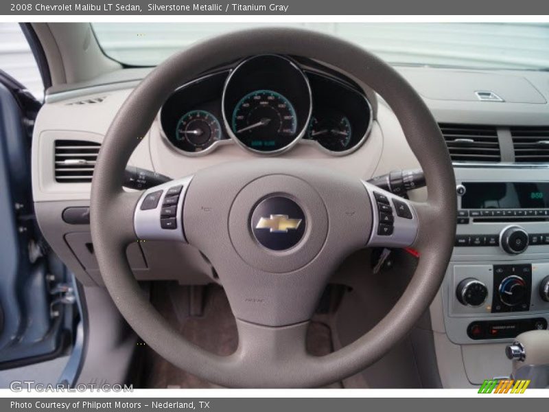 Silverstone Metallic / Titanium Gray 2008 Chevrolet Malibu LT Sedan