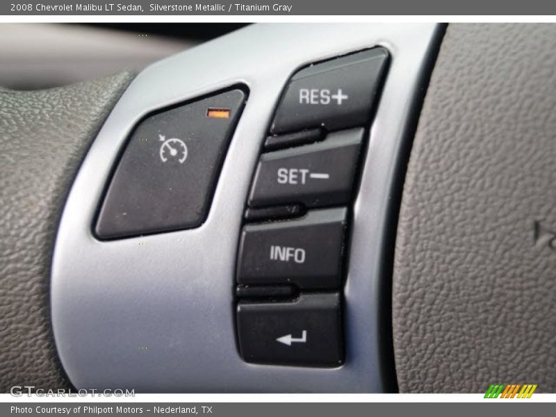 Silverstone Metallic / Titanium Gray 2008 Chevrolet Malibu LT Sedan