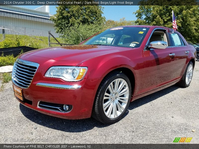 Deep Cherry Red Crystal Pearl / Dark Frost Beige/Light Frost Beige 2014 Chrysler 300 C
