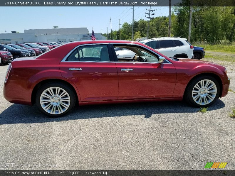Deep Cherry Red Crystal Pearl / Dark Frost Beige/Light Frost Beige 2014 Chrysler 300 C