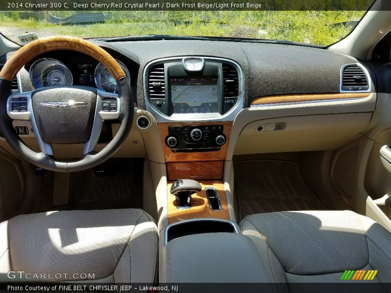 Deep Cherry Red Crystal Pearl / Dark Frost Beige/Light Frost Beige 2014 Chrysler 300 C