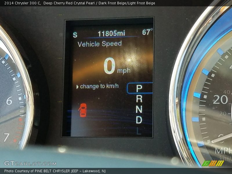 Deep Cherry Red Crystal Pearl / Dark Frost Beige/Light Frost Beige 2014 Chrysler 300 C