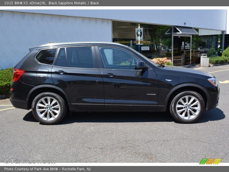 Black Sapphire Metallic / Black 2015 BMW X3 xDrive28i