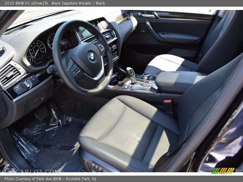 Black Sapphire Metallic / Black 2015 BMW X3 xDrive28i