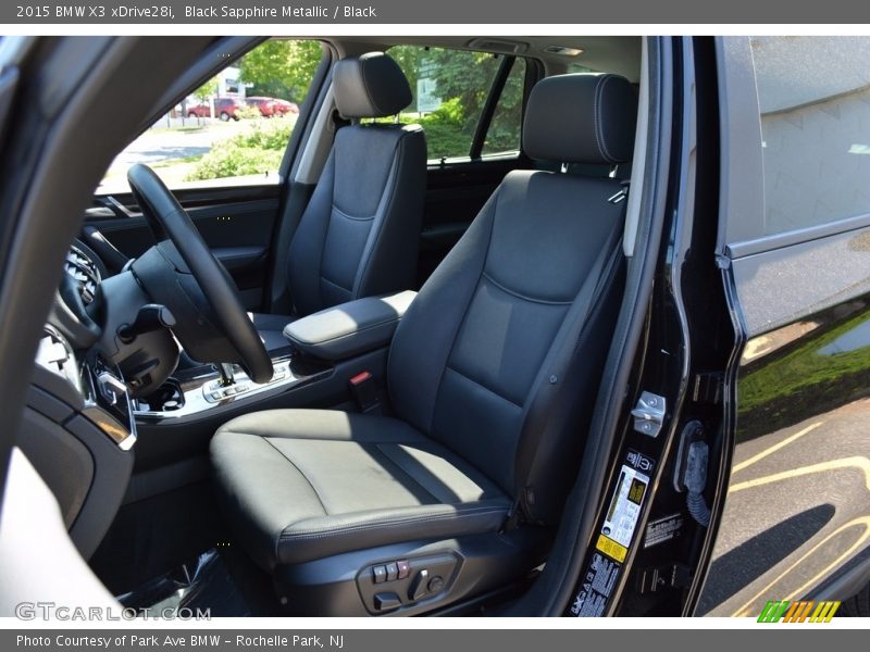 Black Sapphire Metallic / Black 2015 BMW X3 xDrive28i