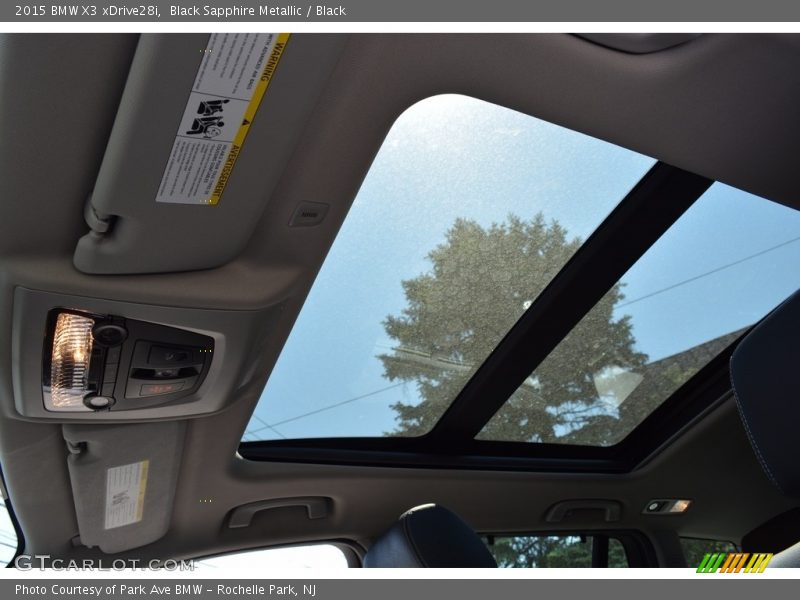 Black Sapphire Metallic / Black 2015 BMW X3 xDrive28i
