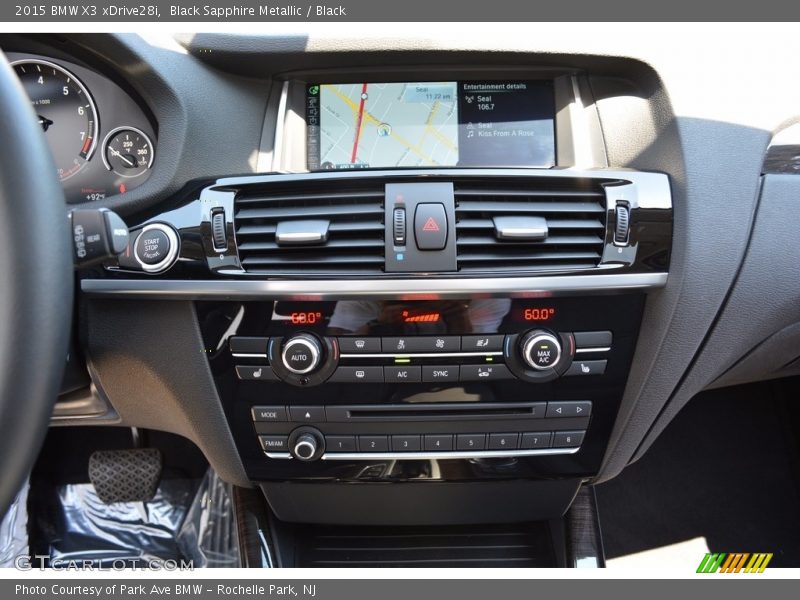 Black Sapphire Metallic / Black 2015 BMW X3 xDrive28i