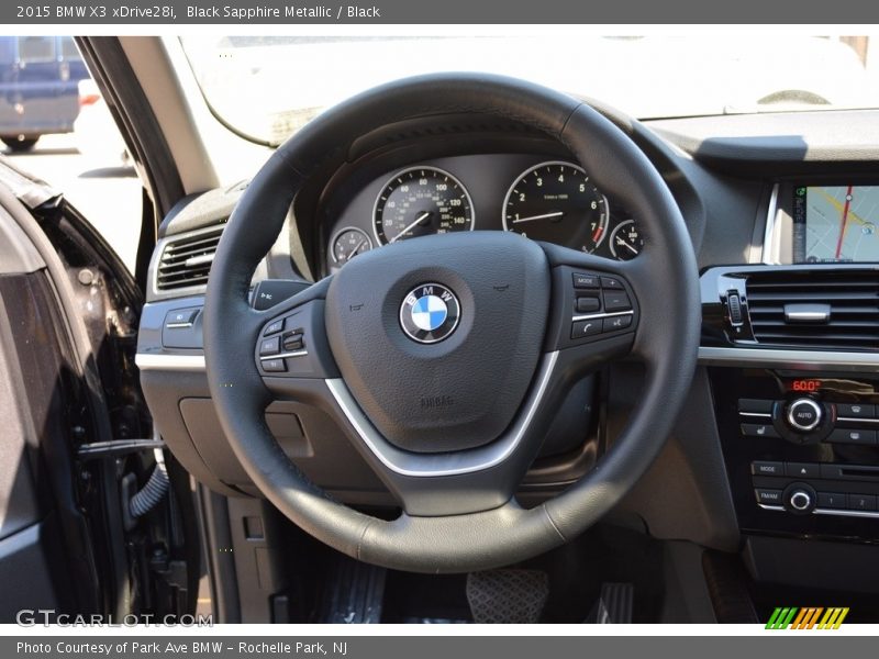 Black Sapphire Metallic / Black 2015 BMW X3 xDrive28i