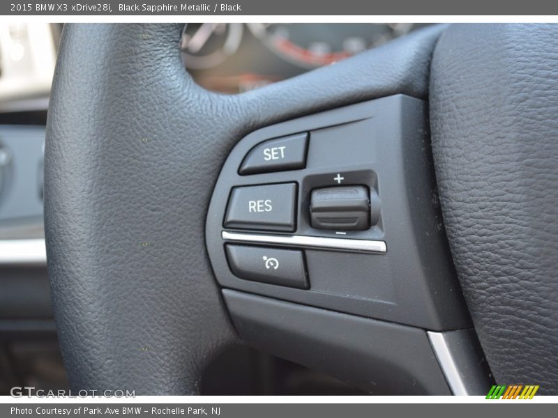 Black Sapphire Metallic / Black 2015 BMW X3 xDrive28i