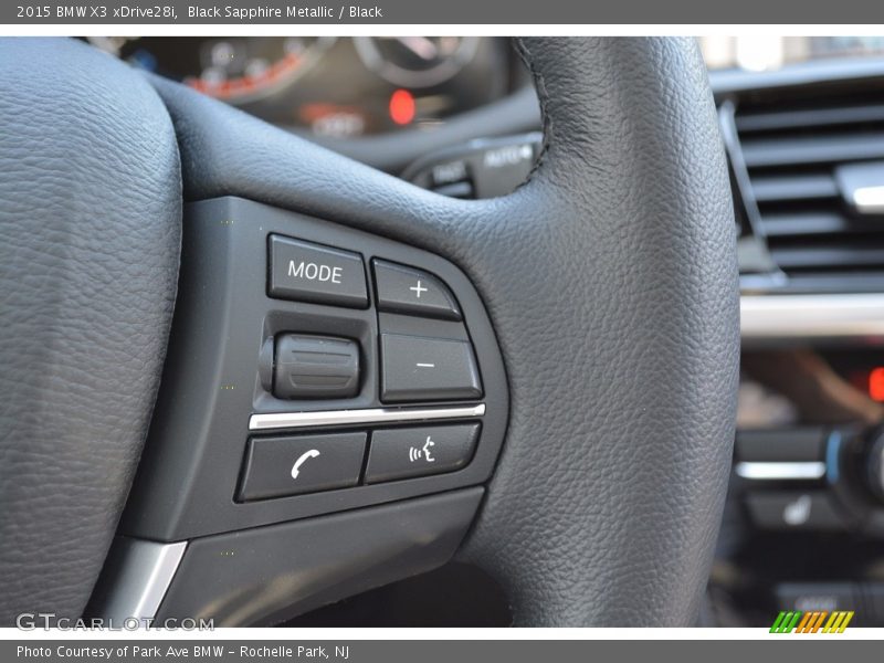 Black Sapphire Metallic / Black 2015 BMW X3 xDrive28i