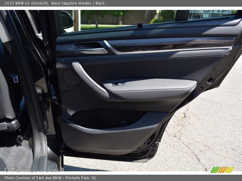 Black Sapphire Metallic / Black 2015 BMW X3 xDrive28i