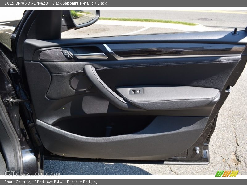 Black Sapphire Metallic / Black 2015 BMW X3 xDrive28i