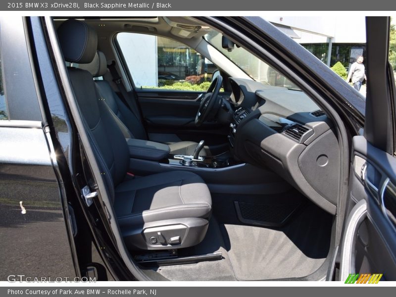 Black Sapphire Metallic / Black 2015 BMW X3 xDrive28i