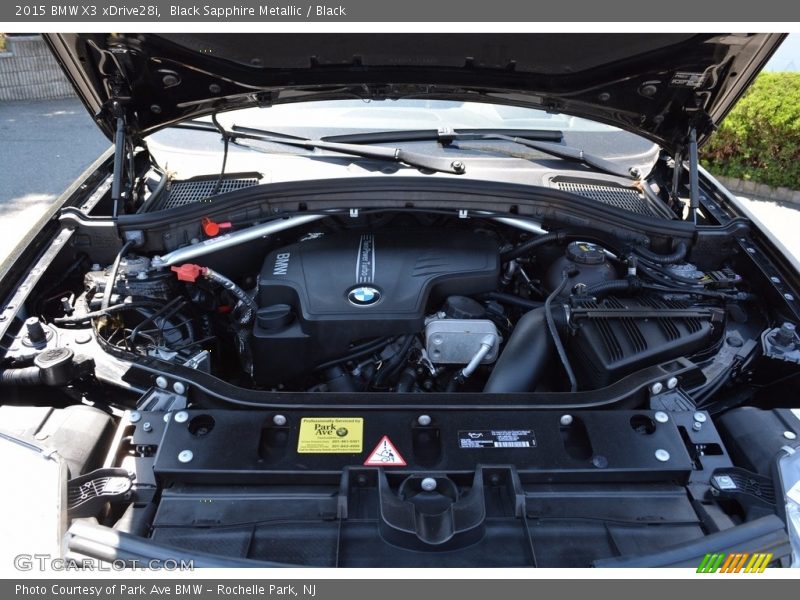 Black Sapphire Metallic / Black 2015 BMW X3 xDrive28i