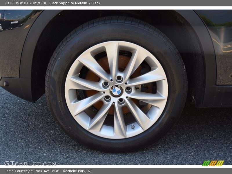 Black Sapphire Metallic / Black 2015 BMW X3 xDrive28i