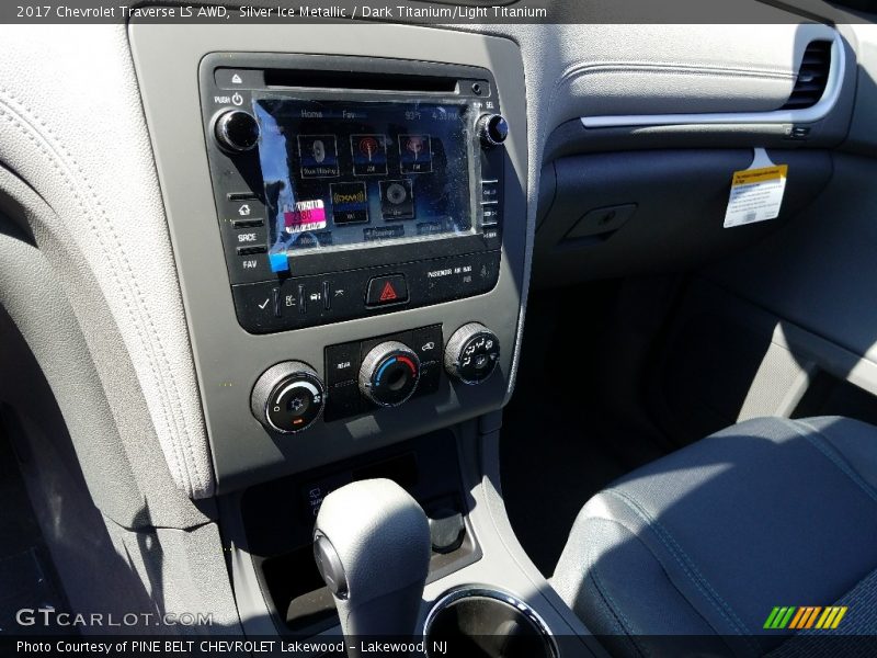 Silver Ice Metallic / Dark Titanium/Light Titanium 2017 Chevrolet Traverse LS AWD