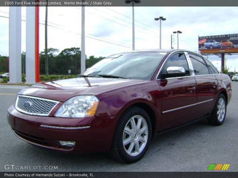 Merlot Metallic / Shale Grey 2005 Ford Five Hundred Limited