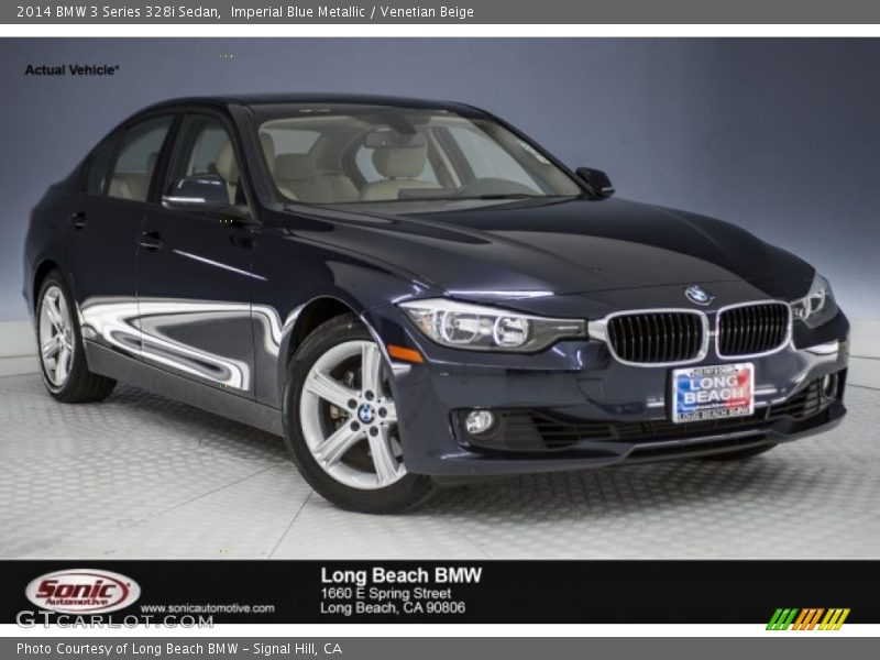 Imperial Blue Metallic / Venetian Beige 2014 BMW 3 Series 328i Sedan