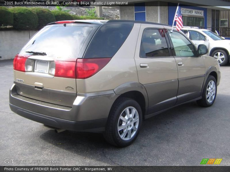 Cashmere Beige Metallic / Light Neutral 2005 Buick Rendezvous CX AWD