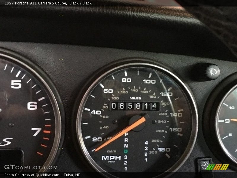 Black / Black 1997 Porsche 911 Carrera S Coupe