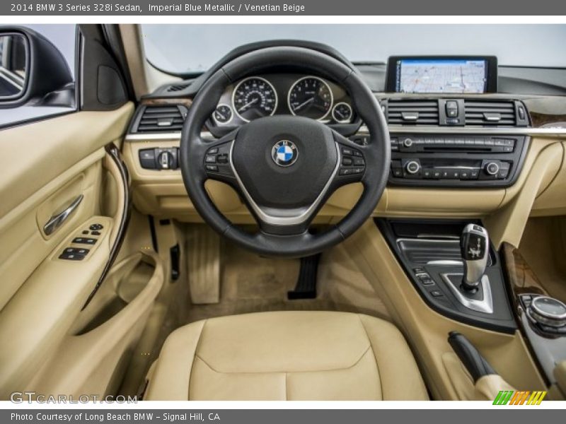 Imperial Blue Metallic / Venetian Beige 2014 BMW 3 Series 328i Sedan