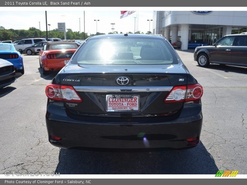 Black Sand Pearl / Ash 2011 Toyota Corolla LE