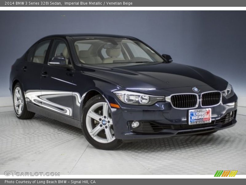 Imperial Blue Metallic / Venetian Beige 2014 BMW 3 Series 328i Sedan