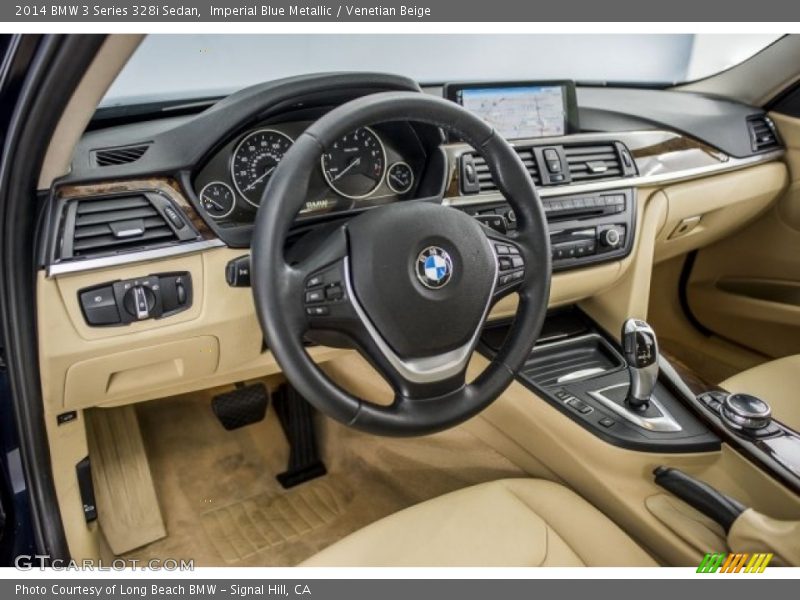 Imperial Blue Metallic / Venetian Beige 2014 BMW 3 Series 328i Sedan