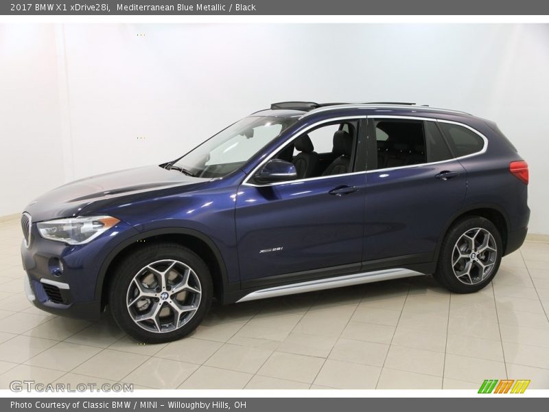 Mediterranean Blue Metallic / Black 2017 BMW X1 xDrive28i